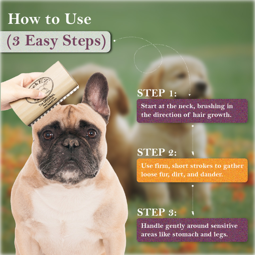 SleekEZ® Dog Brush for Shedding and Grooming (5 inch)