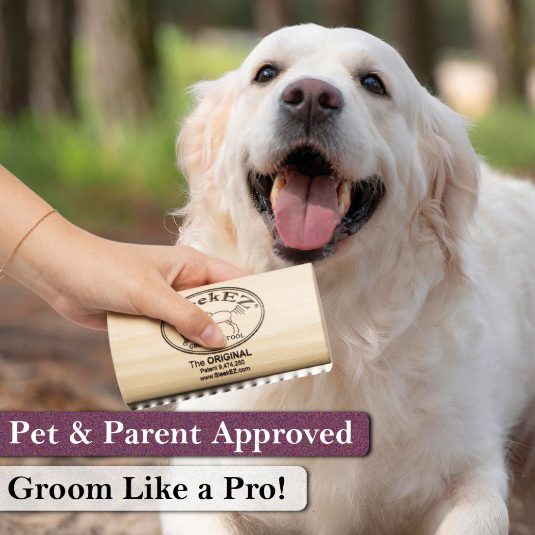 SleekEZ® Dog Brush for Shedding and Grooming (5 inch)