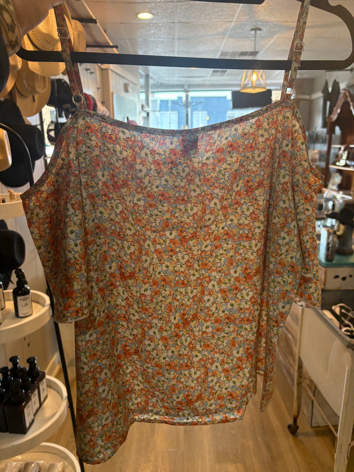 Off the shoulder tank