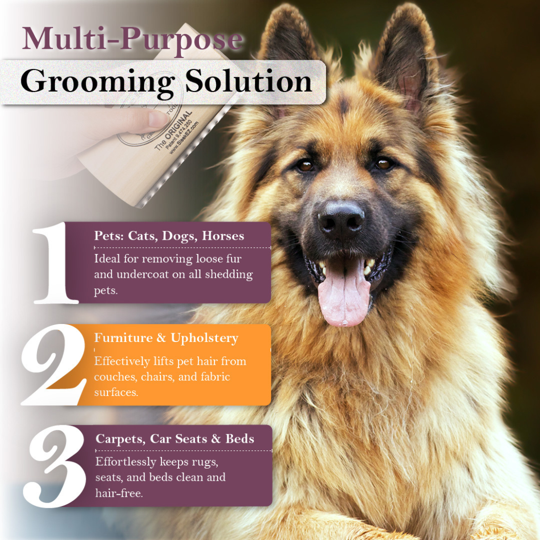 SleekEZ® Dog Brush for Shedding and Grooming (5 inch)