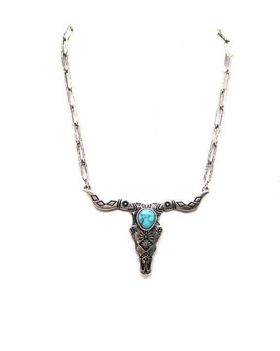Western Steerhead Pendant Necklace