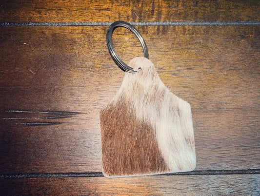 Cowtag Cowhide Keychain