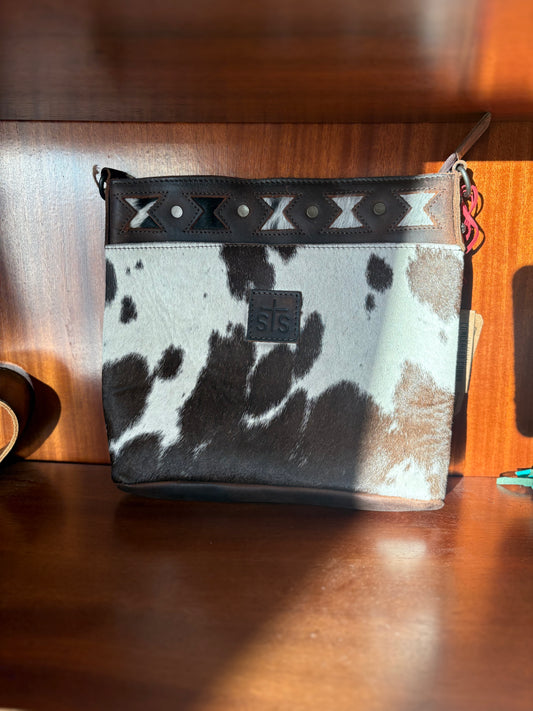 STS cowhide crossbody purse