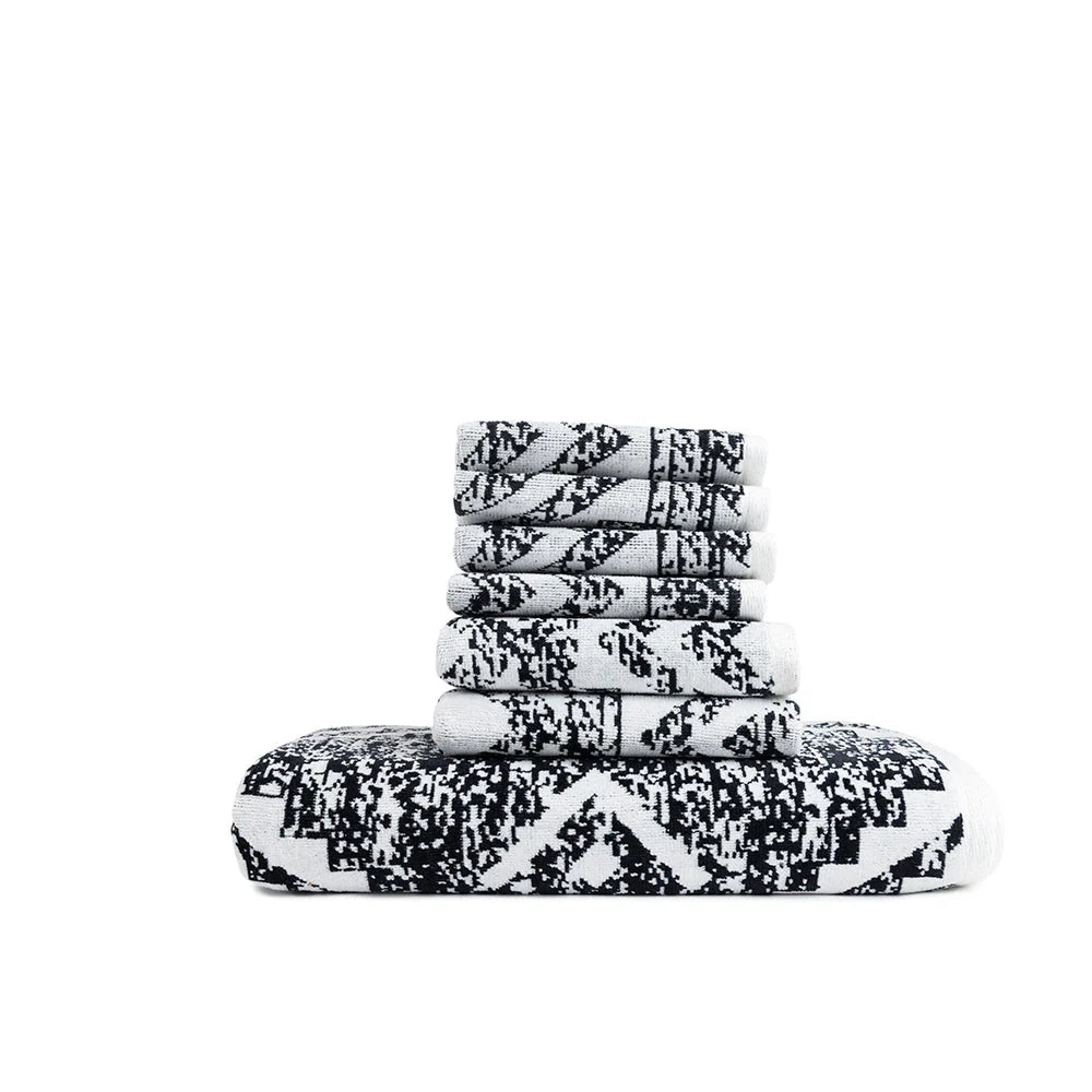 Aztec bath towel set